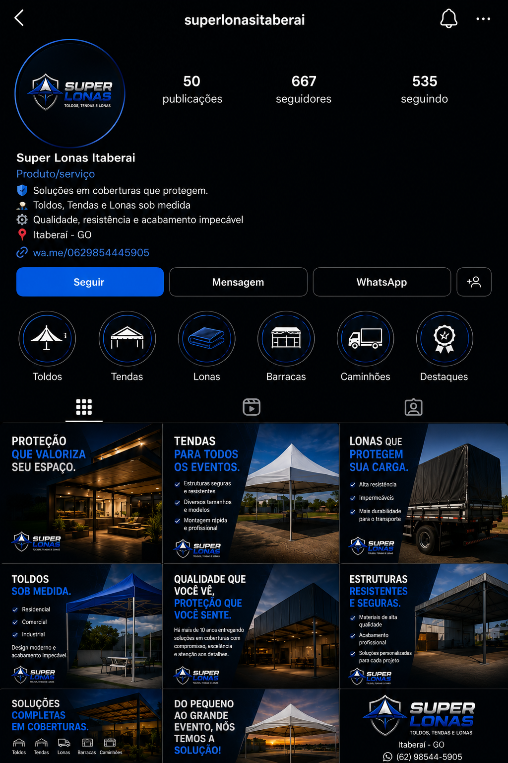Feed Instagram Super Lonas